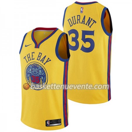 Maillot Basket Golden State Warriors Kevin Durant 35 Nike City Edition Swingman - Homme